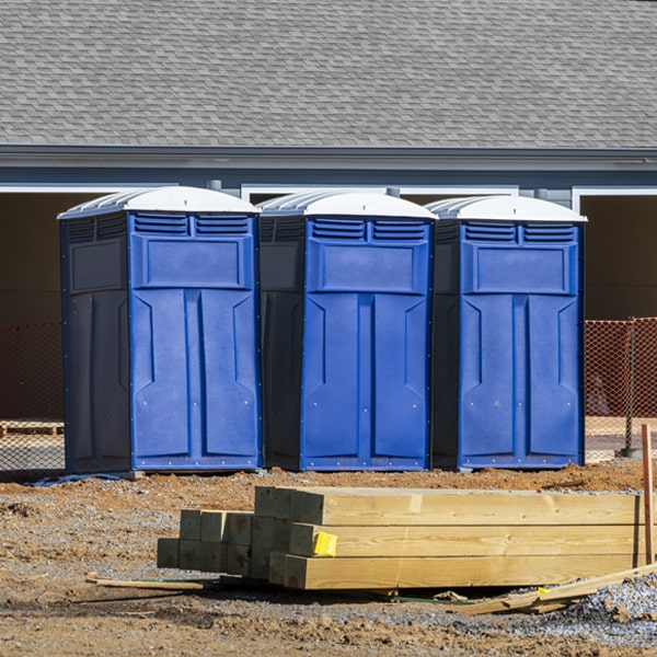 is there a specific order in which to place multiple porta potties in Madison NH